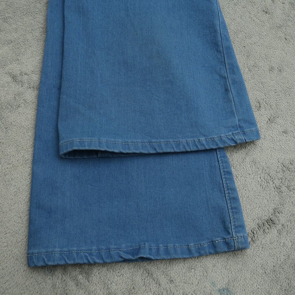 VIP Jeans Women's Size 5/6 Blue High-Rise Flare Denim Pants 32" Inseam Stretch - Picture 12 of 14